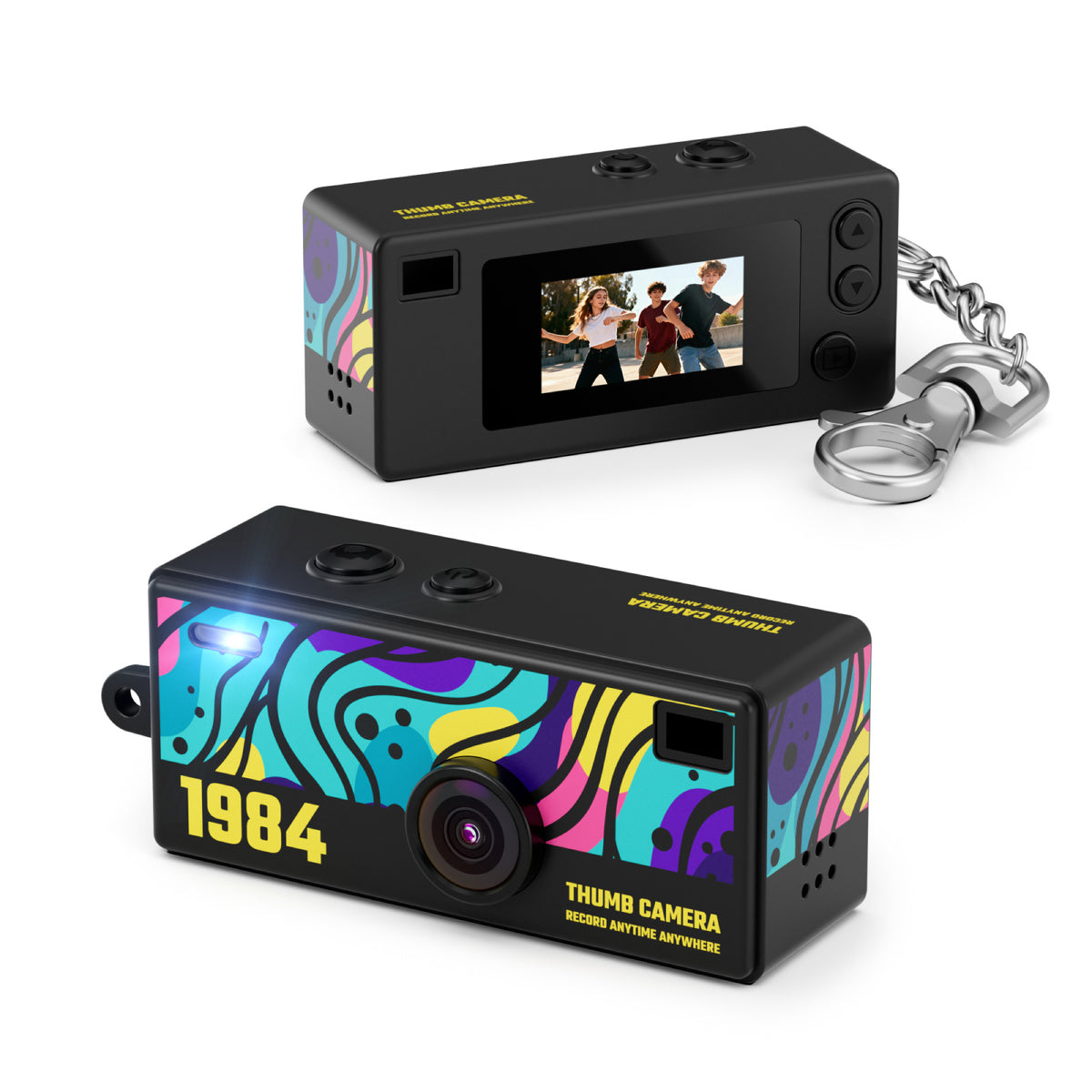 MiniSnap Pop – Thumb-Size Keychain Camera