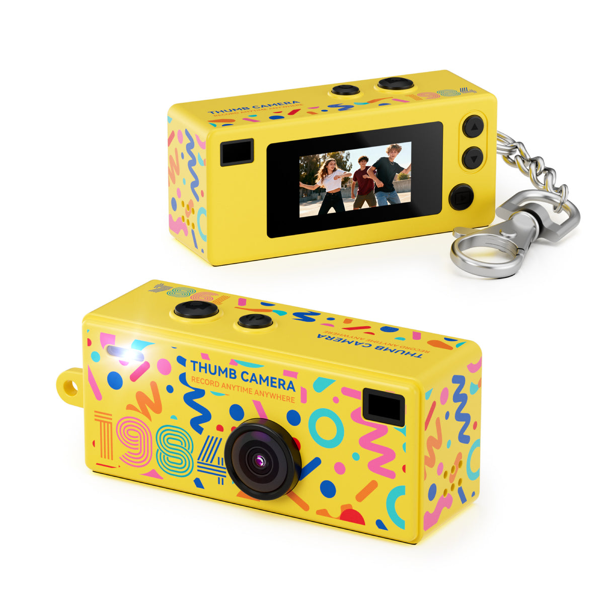 MiniSnap Pop – Thumb-Size Keychain Camera